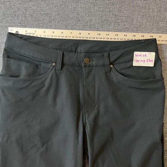 Lululemon ABC Classic Warpstreme Pants - Men's Size 32*28 - Gray Obsidian